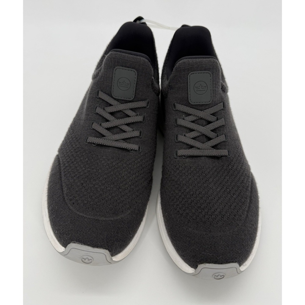 Peter Millar Shoes Mens 11.5 Tellustride Knit Slip-On Sneakers Charcoal Grey